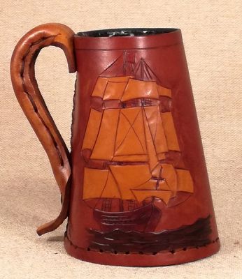 Leather Tankards & Jacks Tall Ships. HMS Victory.  HMS Queen Charlotte