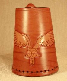 Leather Tankard & Jack Birds Of Prey