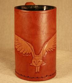 Leather Tankard & Jack Birds Of Prey