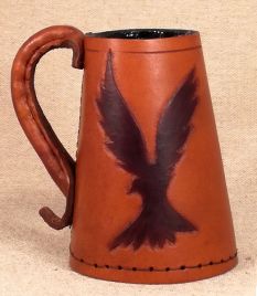 Leather Tankard & Jack Birds Of Prey