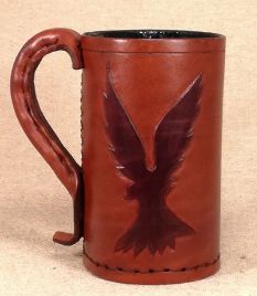 Leather Tankard & Jack Birds Of Prey