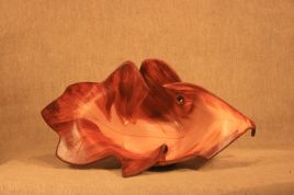 Trinket Dish Leaf –Brown and Tan