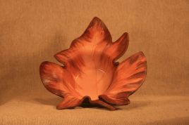 Trinket Dish Leaf –Brown and Tan