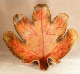 Hand Moulded Leaf Bowls