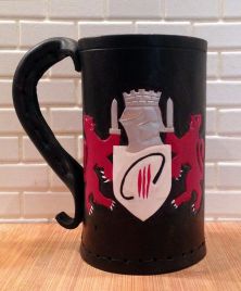 Personalised Leather Tankards