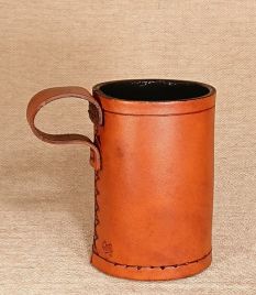 Viking Leather Thumb Beaker