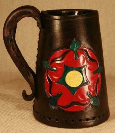 War Of The Roses Leather Tankards