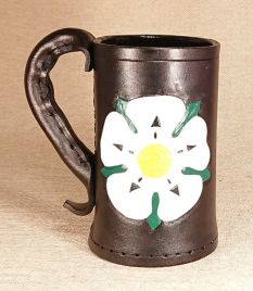 War Of The Roses Leather Tankards