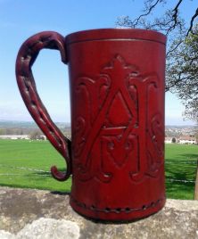 Personalised Leather Tankards